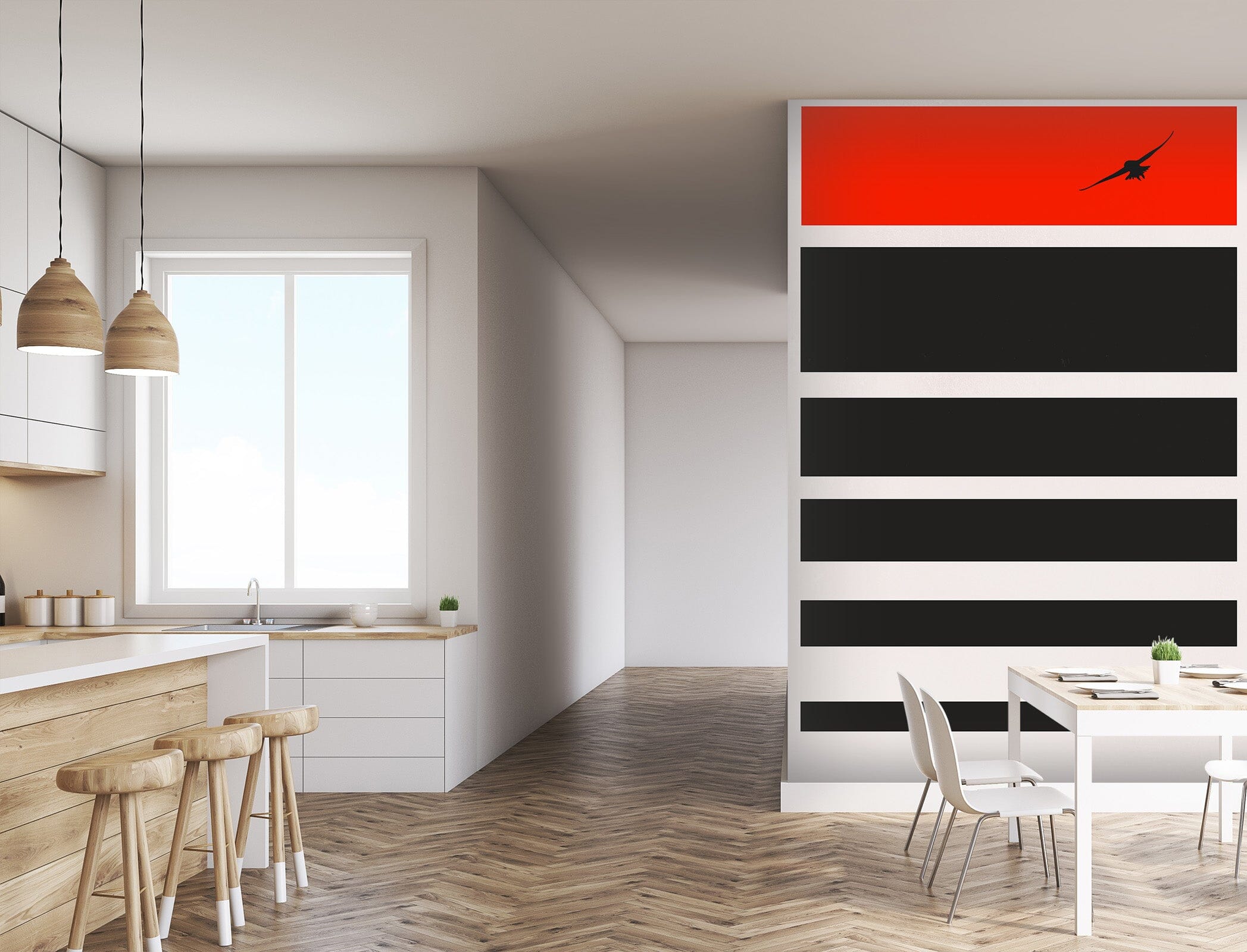 3D Orange Eagle 1437 Boris Draschoff Wall Mural Wall Murals Wallpaper AJ Wallpaper 2 