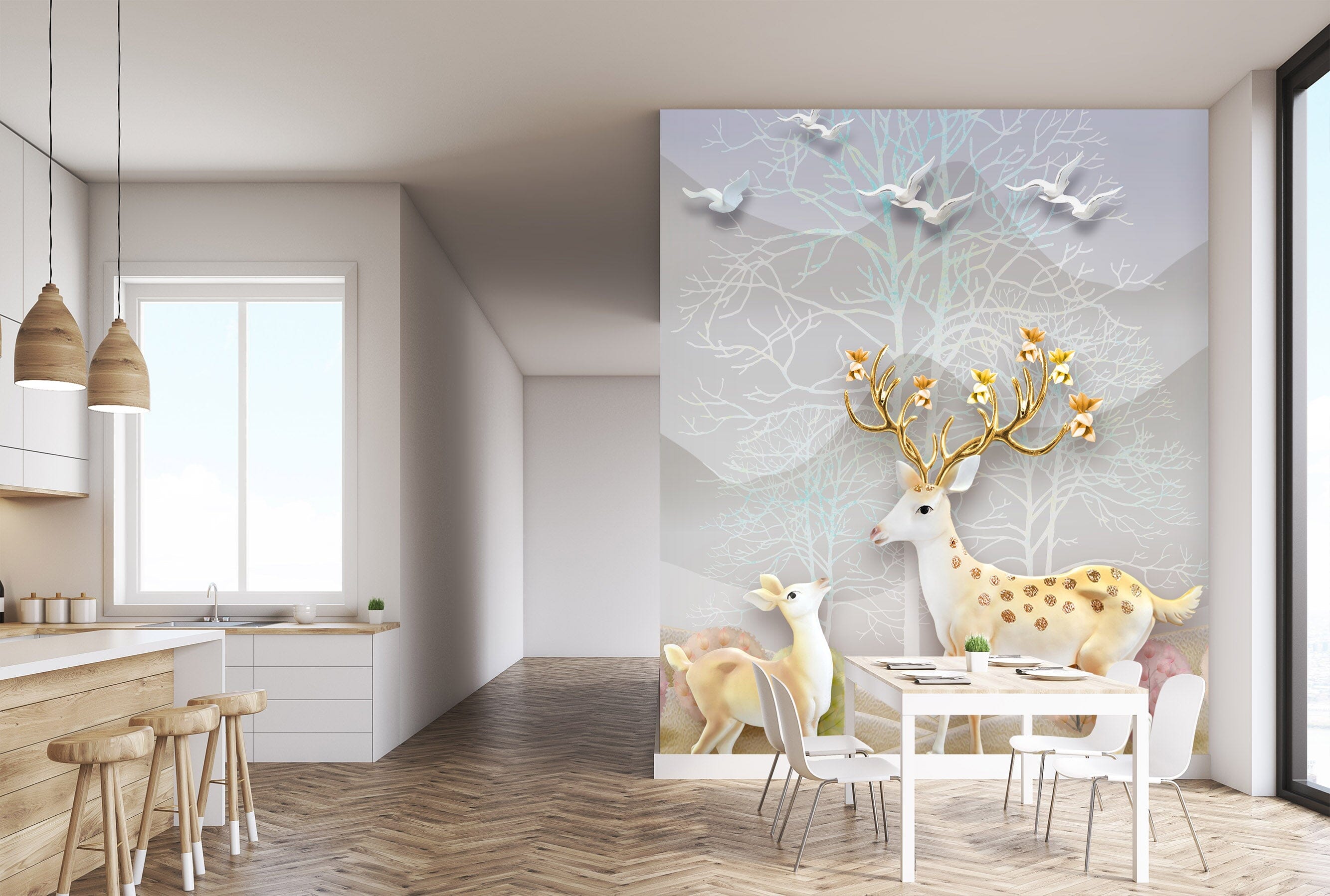3D Asuka Fawn 1801 Wall Murals Wallpaper AJ Wallpaper 2 