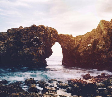 3D Sunshine Cliff Rock 534 Wallpaper AJ Wallpaper 