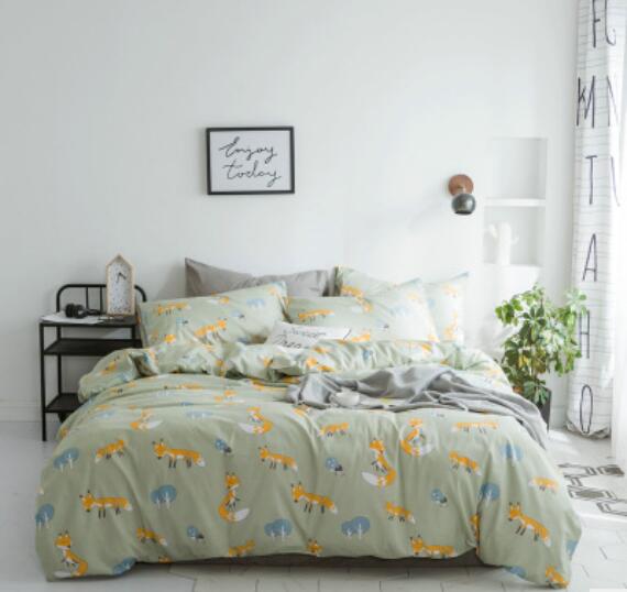 3D Fox Pattern 20321 Bed Pillowcases Quilt