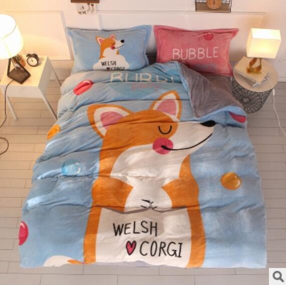3D Cartoon Fox 18032 Bed Pillowcases Quilt