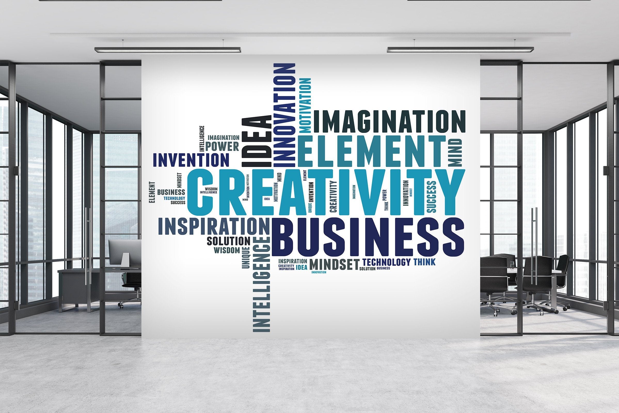 3D Blue English 021 Wall Murals Wallpaper AJ Wallpaper 2 