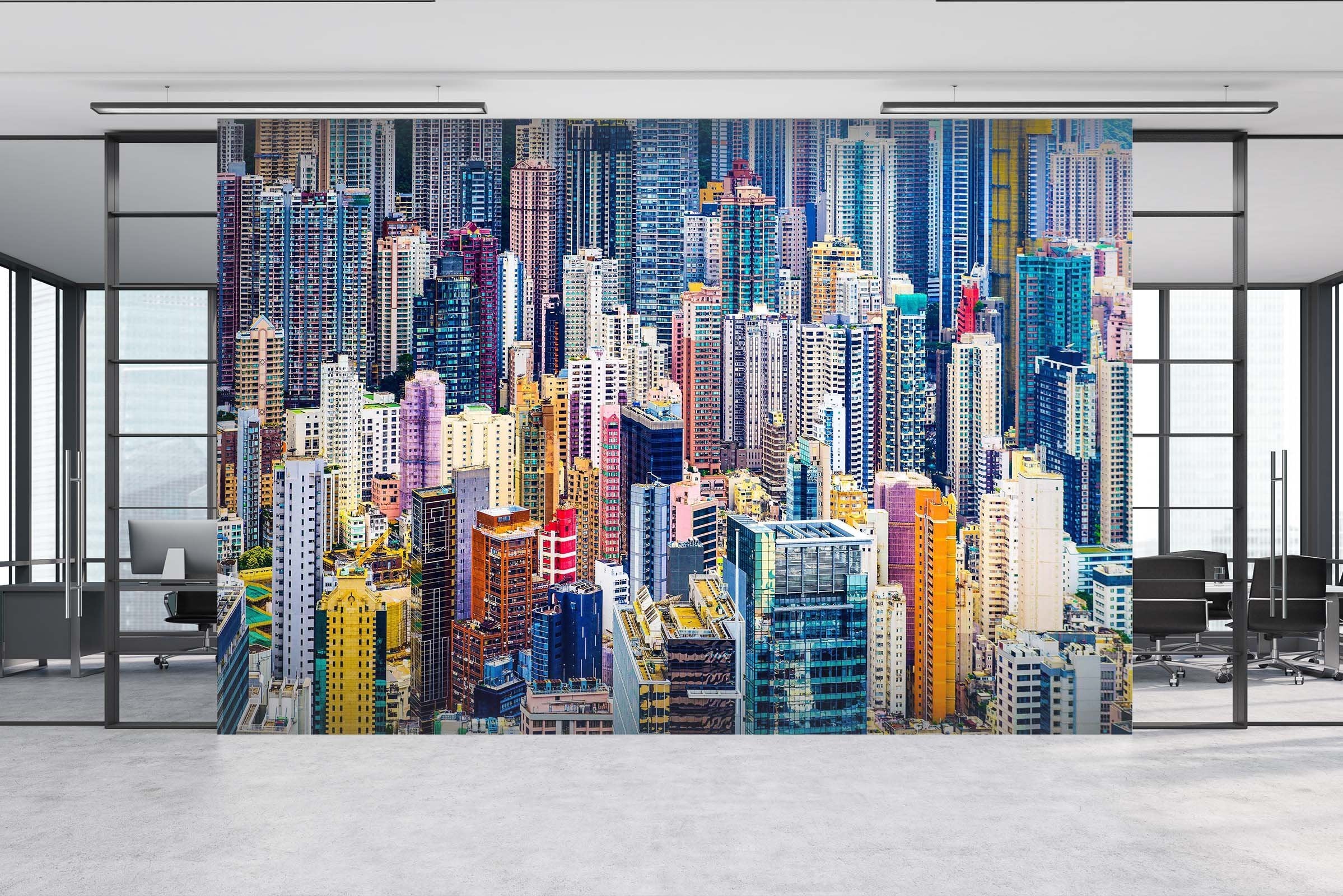 3D Colorful City Buildings 15 Wall Murals Wallpaper AJ Wallpaper 