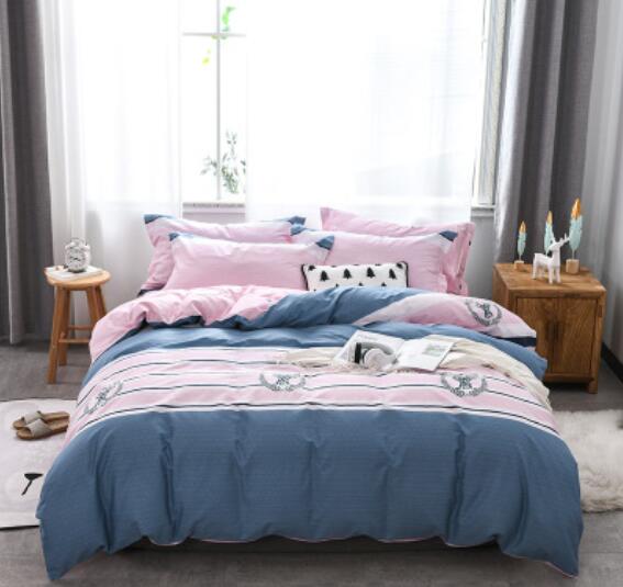 3D Blue Pink 30347 Bed Pillowcases Quilt