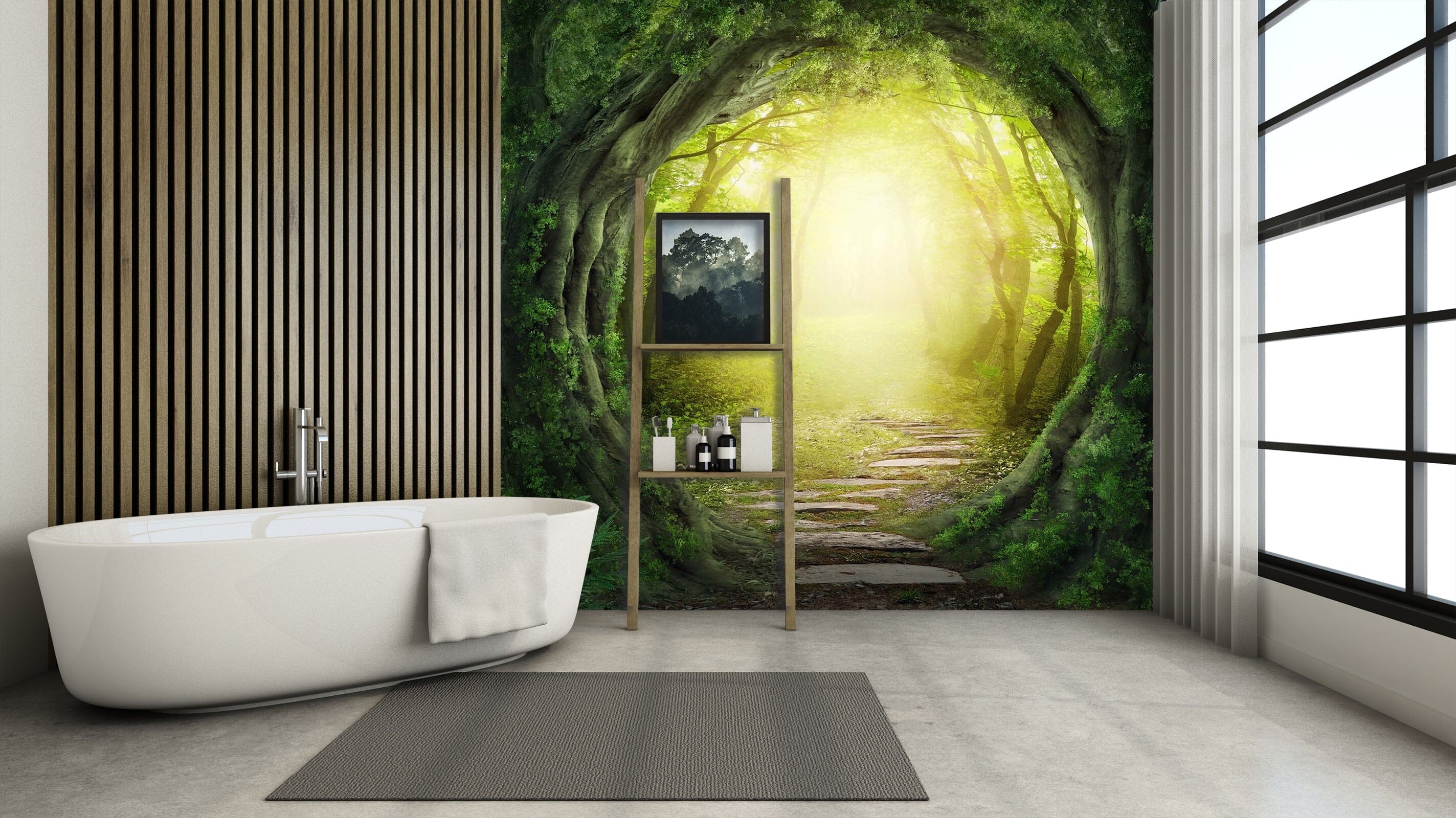 3D Tree Hole Arch 100 Wall Murals Wallpaper AJ Wallpaper 2 