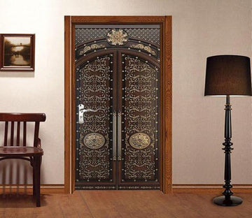 3D complex pattern painting door mural Wallpaper AJ Wallpaper 