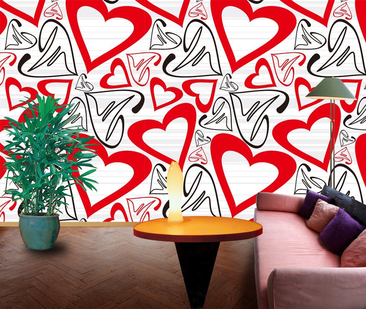 3D Heart Shape Pattern 35 Wallpaper AJ Wallpaper 