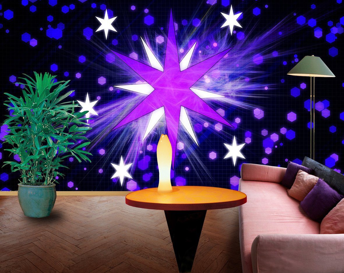 3D Shinning Star 303 Wallpaper AJ Wallpaper 