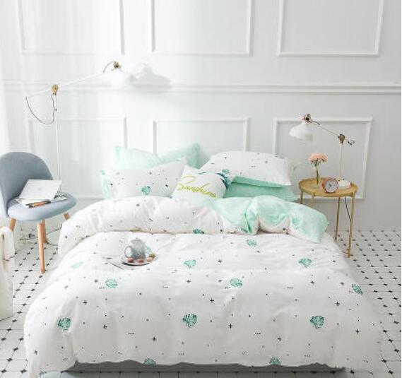 3D Green Leaf Pattern 17102 Bed Pillowcases Quilt