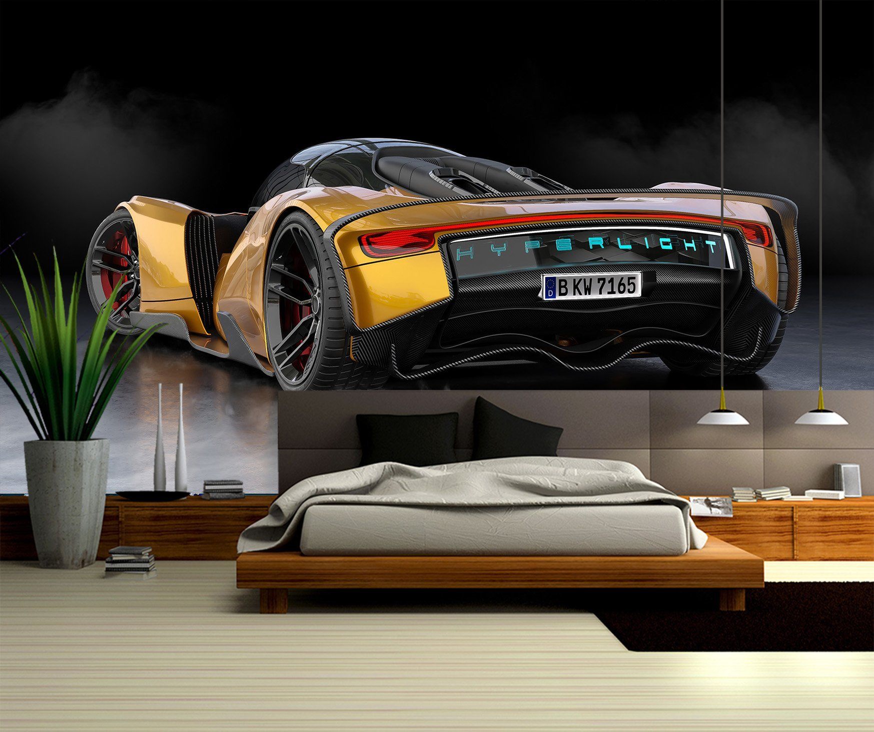 3D Car Tail 957 Vehicle Wall Murals Wallpaper AJ Wallpaper 2 