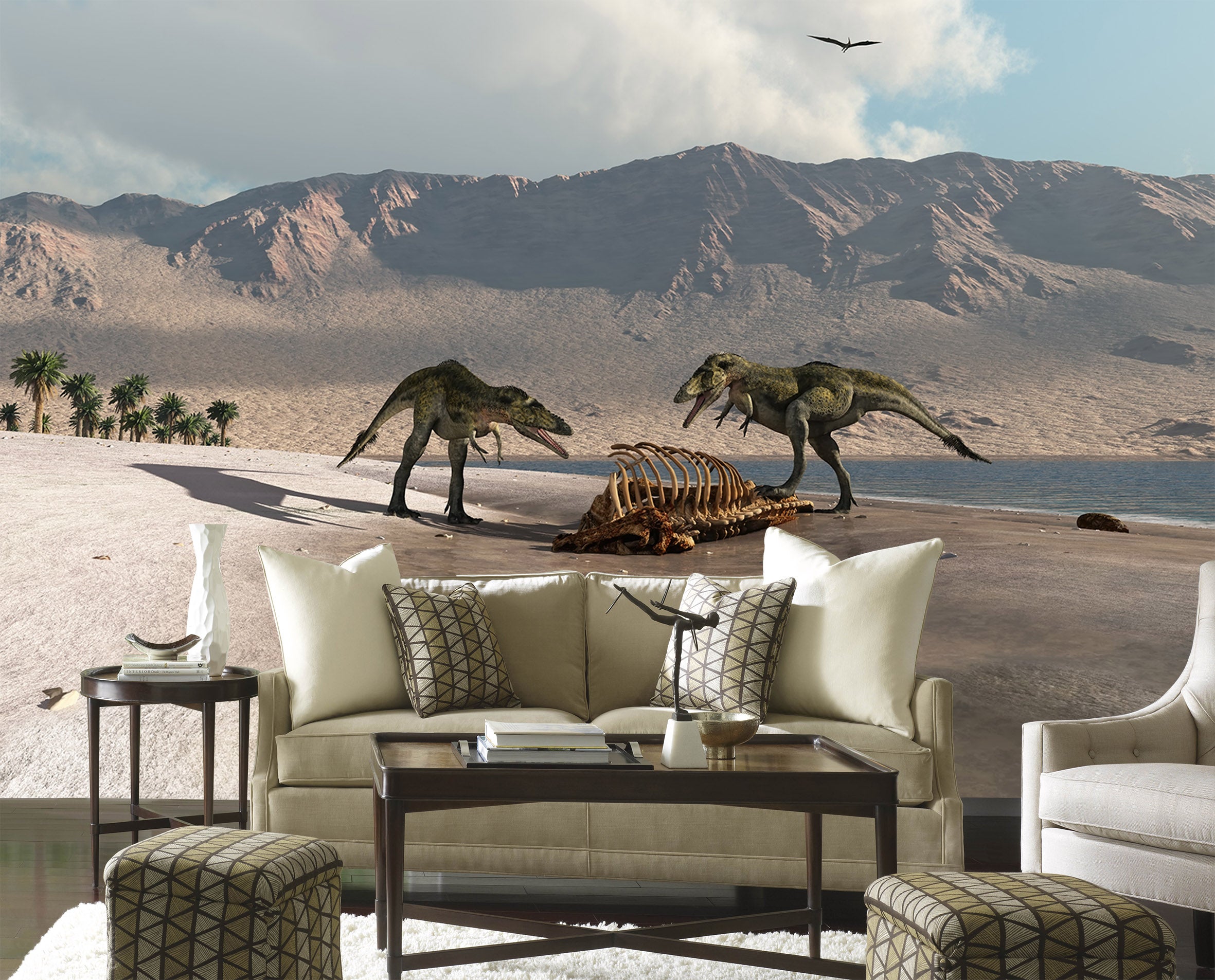 3D Dinosaur World 046 Wall Murals Wallpaper AJ Wallpaper 2 