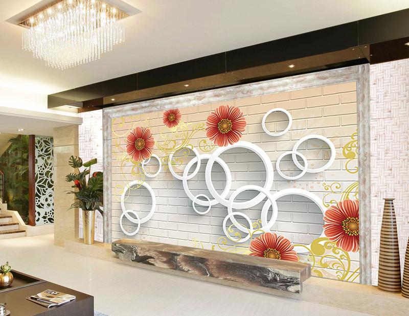 3D Chrysanthemum Pattern 364 Wallpaper AJ Wallpaper 
