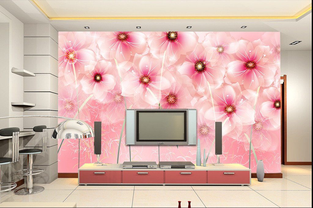 3D Pink Flower Petal 276 Wallpaper AJ Wallpaper 