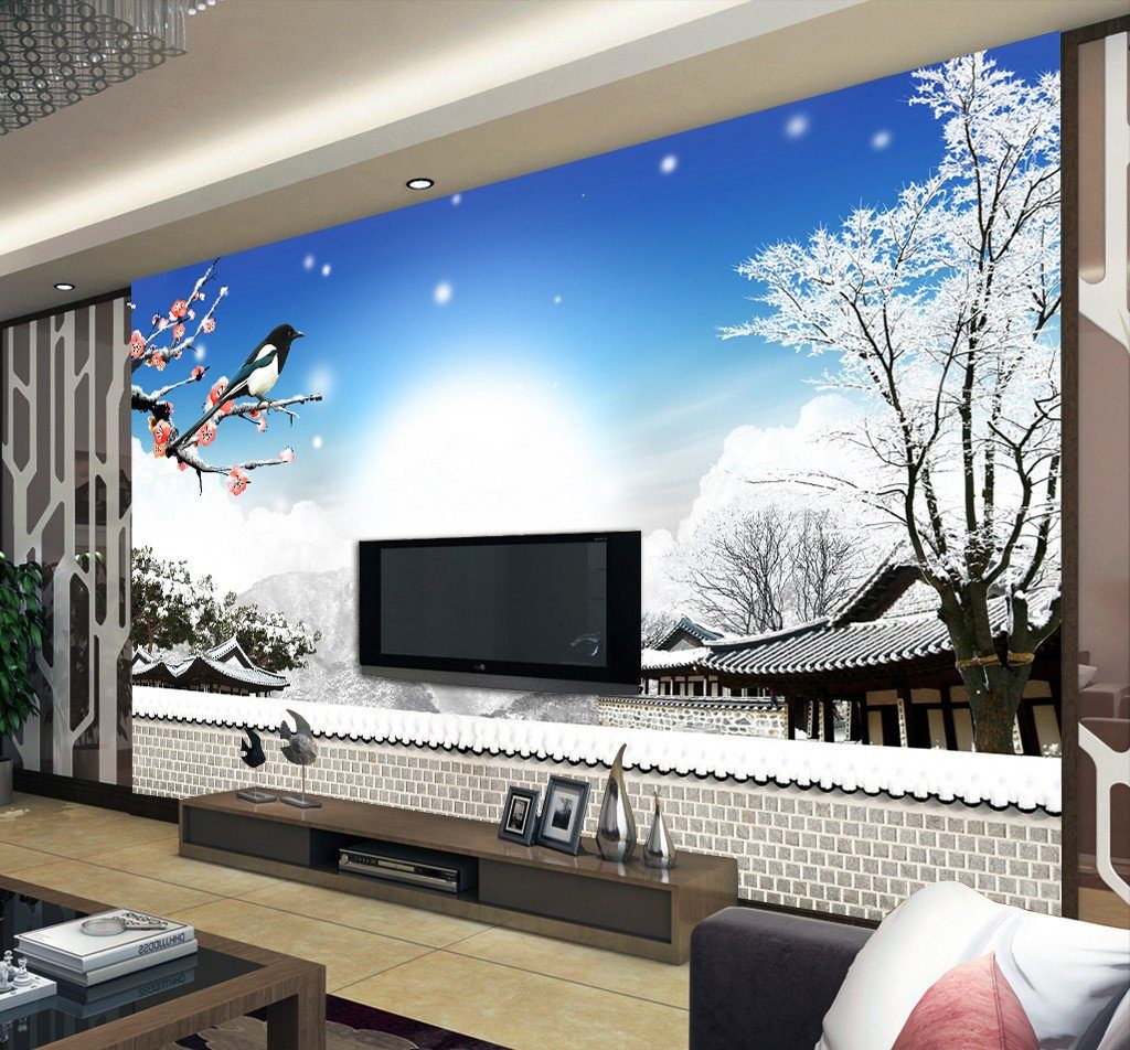 3D Branch Birds Sunshine 992 Wallpaper AJ Wallpaper 