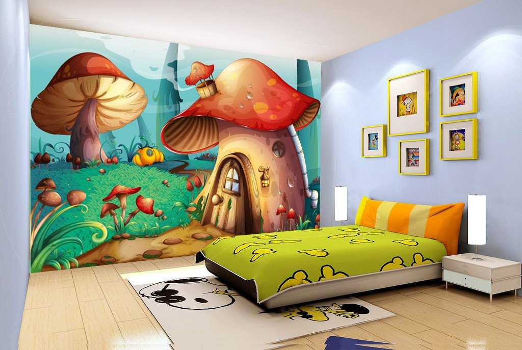 3D Mushroom Forest 292 Wallpaper AJ Wallpaper 