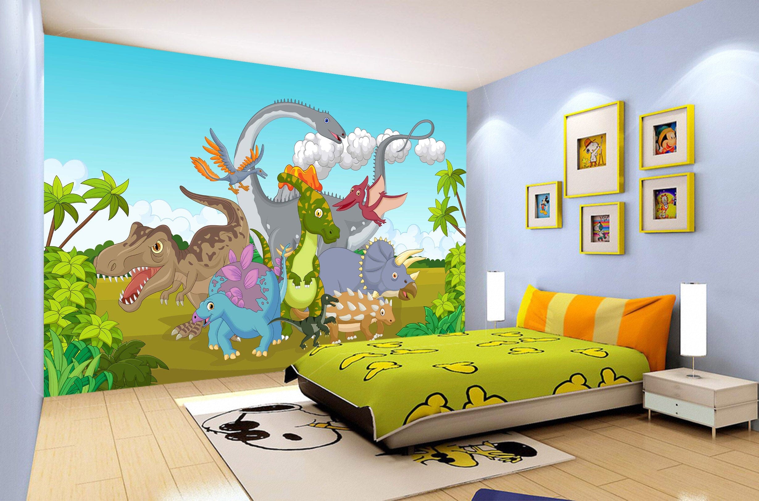3D Cute Animal 2058 Wall Murals Wallpaper AJ Wallpaper 2 