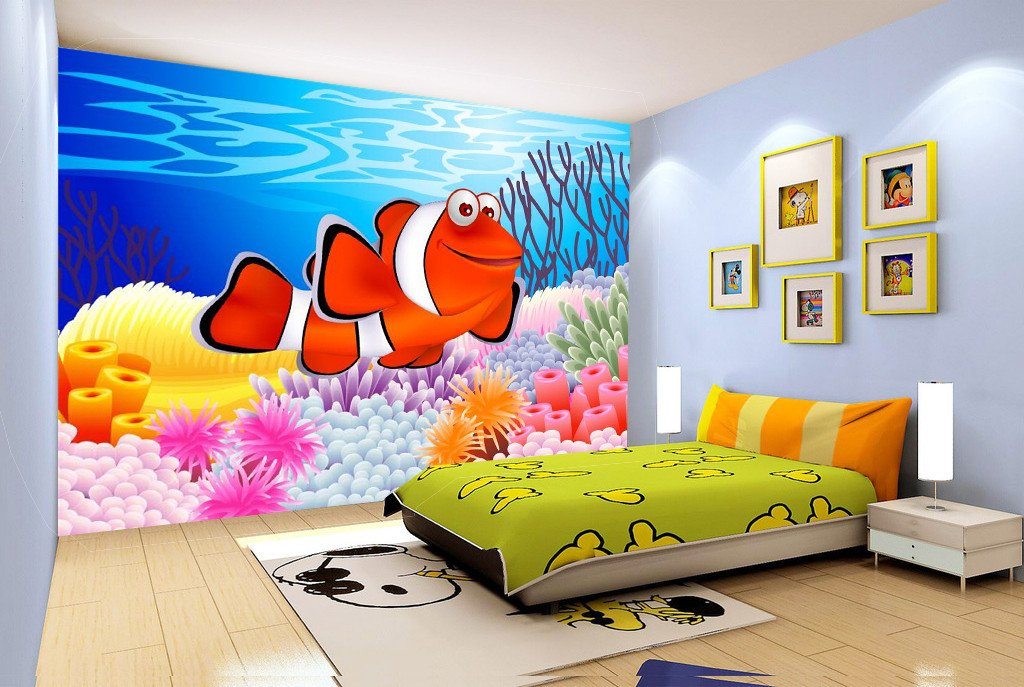 3D Seabed Gold Fish 487 Wallpaper AJ Wallpaper 