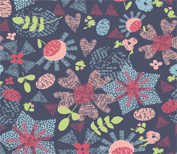 3D Flowers Pattern 035 Wallpaper AJ Wallpaper 