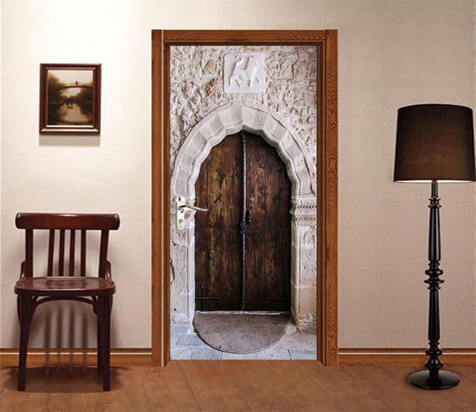 3D ellipse board painting door mural Wallpaper AJ Wallpaper 