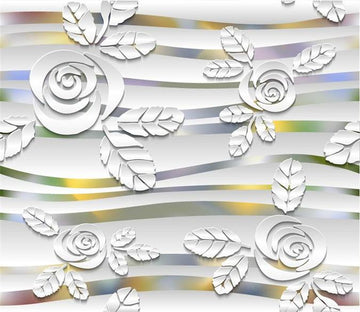 3D White Flower Petal 078 Wallpaper AJ Wallpaper 