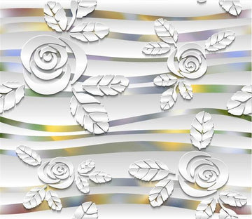 3D White Flower Petal 078 Wallpaper AJ Wallpaper 