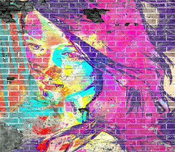 3D Graffiti Color Girl 58 Wallpaper AJ Wallpaper 