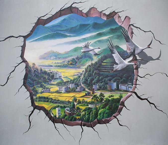 3D Beautiful Crane Village 298 Wallpaper AJ Wallpaper 