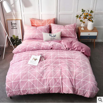 3D Pink Lines 20166 Bed Pillowcases Quilt