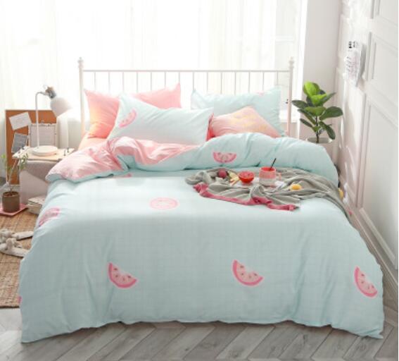 3D Pink Watermelon 16062 Bed Pillowcases Quilt