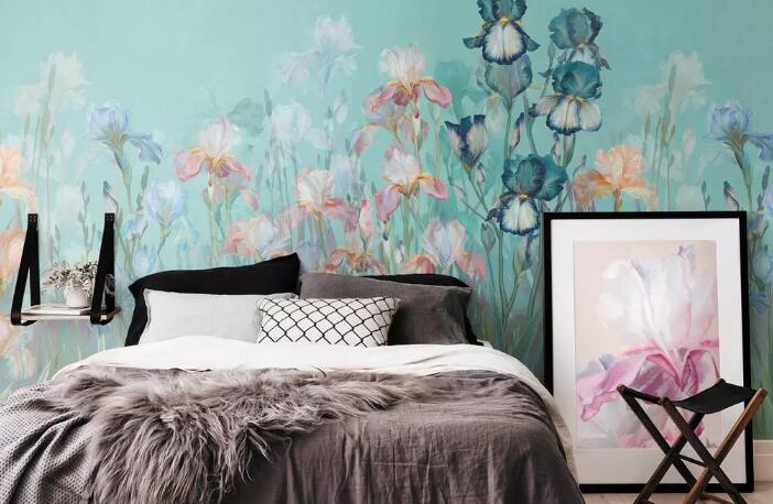3D Flower Butterfly 1248 Wall Murals Wallpaper AJ Wallpaper 2 