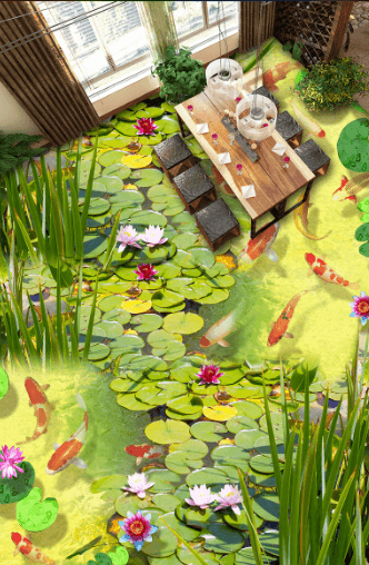 3D Small River 114 Floor Mural Wallpaper AJ Wallpaper 2 