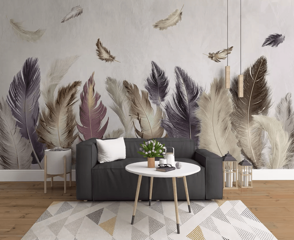 3D Feather Flying 182 Wallpaper AJ Wallpaper 2 