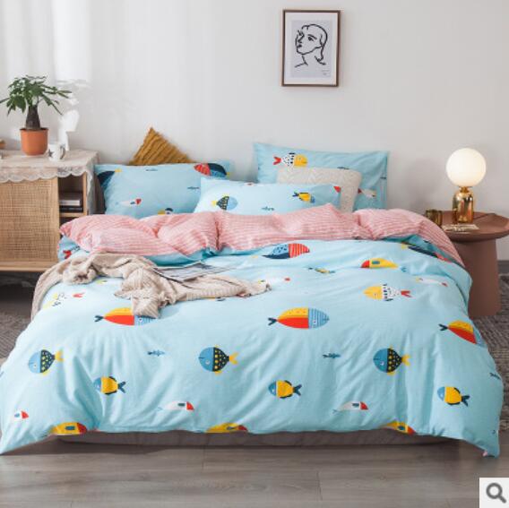 3D Rainbow Fish 14215 Bed Pillowcases Quilt