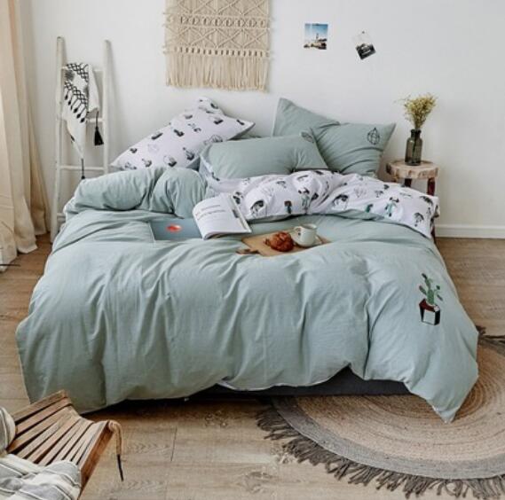 3D Green Cactus 20274 Bed Pillowcases Quilt