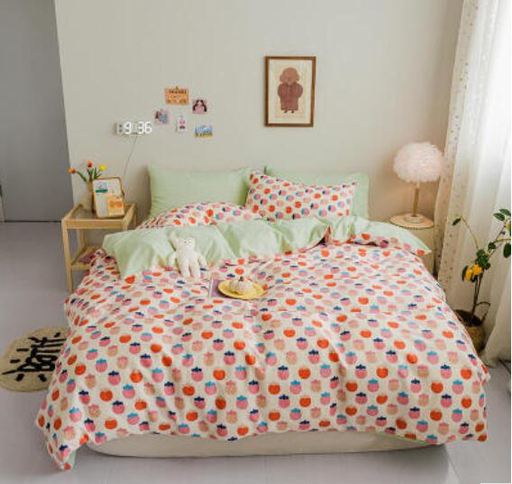 3D Strawberry Pattern 40180 Bed Pillowcases Quilt