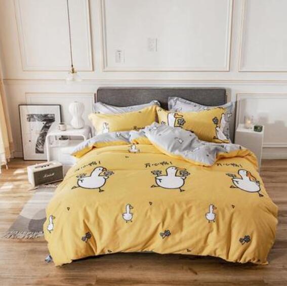 3D Yellow Goose 17051 Bed Pillowcases Quilt
