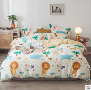 3D Tree Lion 14221 Bed Pillowcases Quilt