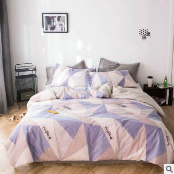 3D Triangle Stitching 40104 Bed Pillowcases Quilt