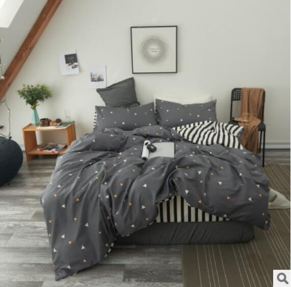 3D Dark Gray 20332 Bed Pillowcases Quilt