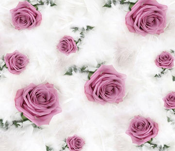 3D Purple Rosy Flower 61 Wallpaper AJ Wallpaper 