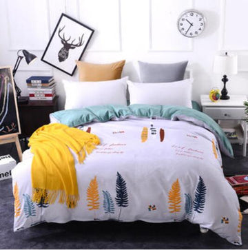 3D Yellow-Green Tree 4158 Bed Pillowcases Quilt