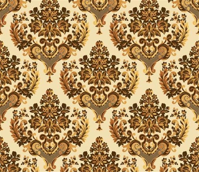 3D Gold Flowers Pattern 767 Wallpaper AJ Wallpaper 