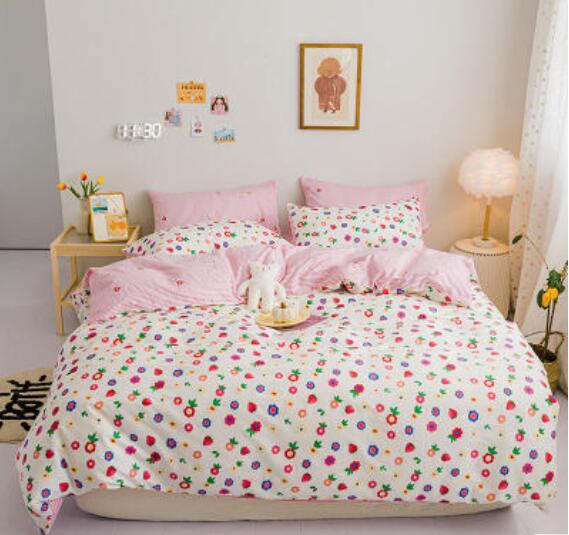 3D Red Floral 40185 Bed Pillowcases Quilt