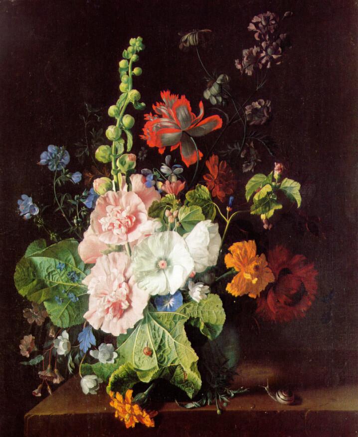 Various Blossoms Vase Wallpaper AJ Wallpaper 