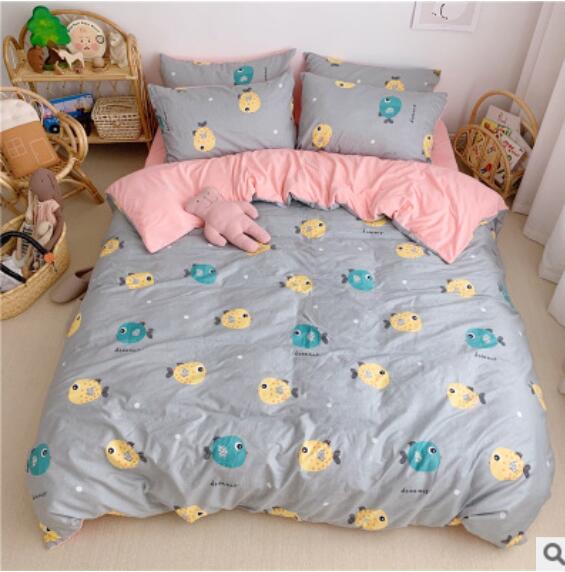 3D Yellow Green Fish 18057 Bed Pillowcases Quilt