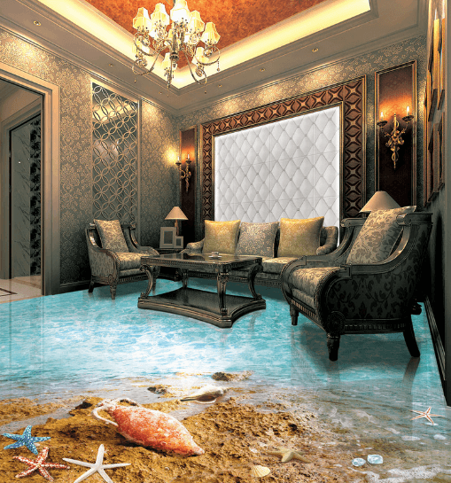 3D Sea Shell Conch 074 Floor Mural Wallpaper AJ Wallpaper 2 