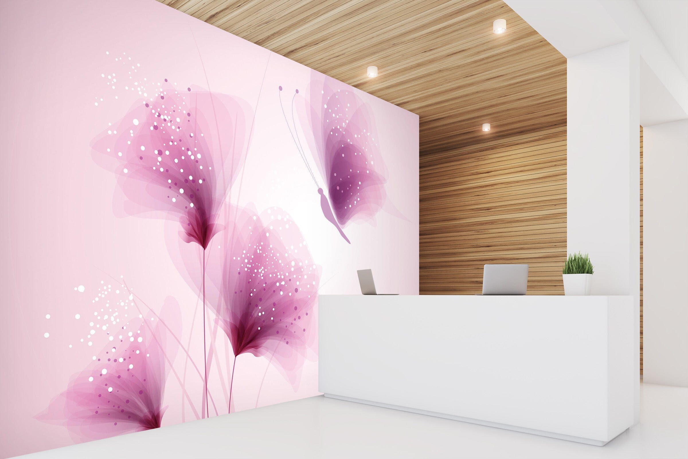 3D Purple Flowers 1536 Wall Murals Wallpaper AJ Wallpaper 2 