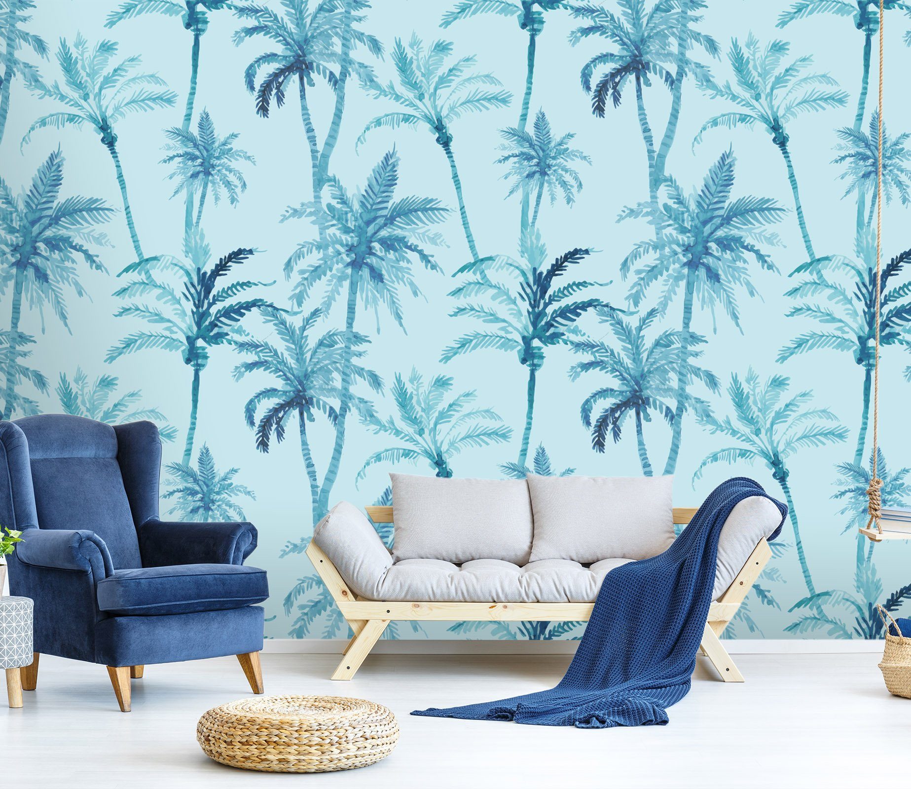 3D Coconut Tree Painting 435 Wallpaper AJ Wallpaper 