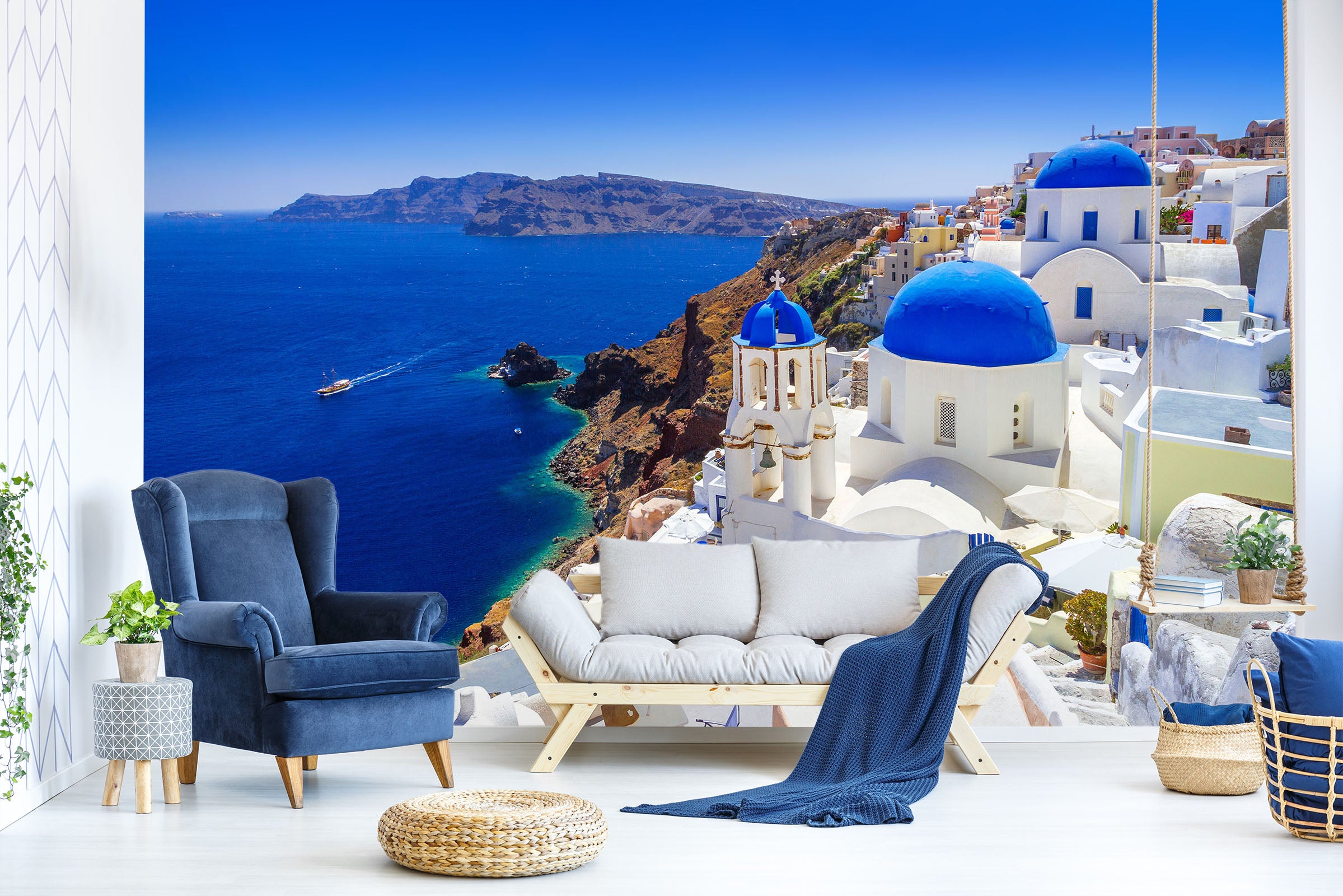 3D Sea Houses 58158 Wall Murals