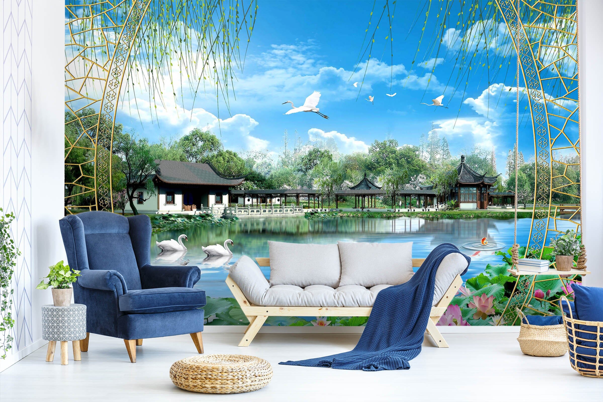 3D Spring Park 1420 Wall Murals Wallpaper AJ Wallpaper 2 